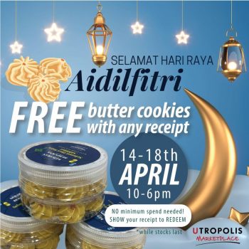 Free-Butter-Cookies-at-Utropolis-Marketplace-350x350 - Others Promotions & Freebies Selangor 