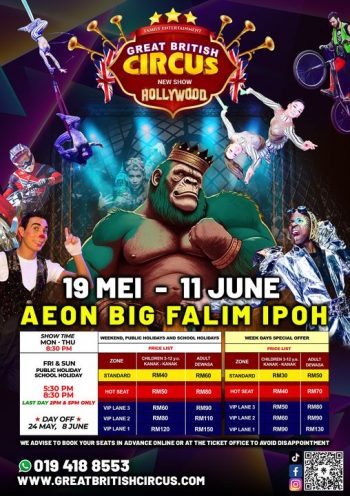 Great-British-Circus-New-Show-Hollywood-at-Aeon-Big-Falim-350x496 - Events & Fairs Perak 
