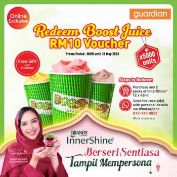 Guardian-BRANDS-Innershine-FREE-Boost-Juice-RM10-Voucher-Promotion-350x350 - Beauty & Health Cosmetics Health Supplements Johor Kedah Kelantan Kuala Lumpur Melaka Negeri Sembilan Online Store Pahang Penang Perak Perlis Personal Care Promotions & Freebies Putrajaya Sabah Sarawak Selangor Skincare Terengganu 