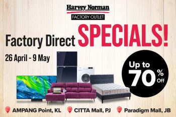 Harvey-Norman-Factory-Direct-Specials-350x232 - Electronics & Computers Furniture Home & Garden & Tools Home Appliances Home Decor Johor Kitchen Appliances Kuala Lumpur Promotions & Freebies Selangor 