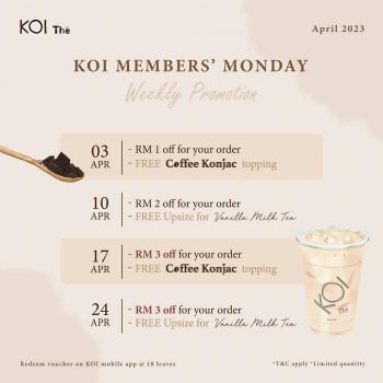 KOI-The-Members-Monday-Promotion-350x350 - Beverages Food , Restaurant & Pub Johor Kedah Kelantan Kuala Lumpur Melaka Negeri Sembilan Pahang Penang Perak Perlis Promotions & Freebies Putrajaya Sabah Sarawak Selangor Terengganu 