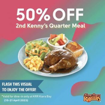 Kenny-Rogers-ROASTERS-Kiara-Bay-50-OFF-2nd-Kennys-Quarter-Meal-Promotion-350x350 - Beverages Food , Restaurant & Pub Kuala Lumpur Promotions & Freebies Selangor 