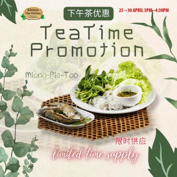 Khunya-Thai-Kitchen-TeaTime-Promo-1-350x350 - Beverages Food , Restaurant & Pub Johor Promotions & Freebies 