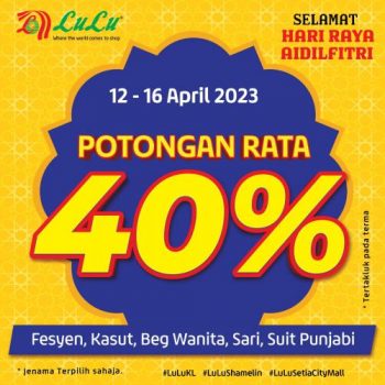 LuLu-Hari-Raya-Flat-40-OFF-Promotion-350x350 - Kuala Lumpur Promotions & Freebies Selangor Supermarket & Hypermarket 