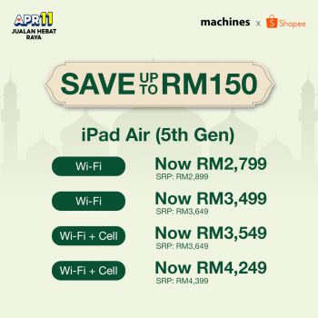 Machines-Raya-Deal-on-Shopee-8-350x350 - Computer Accessories Electronics & Computers IT Gadgets Accessories Johor Kedah Kelantan Kuala Lumpur Melaka Mobile Phone Negeri Sembilan Pahang Penang Perak Perlis Promotions & Freebies Putrajaya Sabah Sarawak Selangor Terengganu 