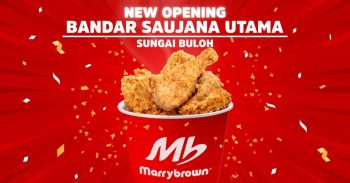 Marrybrown-New-Opening-Deal-at-Bandar-Saujana-Utama-350x183 - Beverages Food , Restaurant & Pub Promotions & Freebies Selangor 