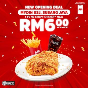 Marrybrown-Opening-Promotion-at-MYDIN-USJ-1-350x350 - Beverages Food , Restaurant & Pub Promotions & Freebies Selangor 