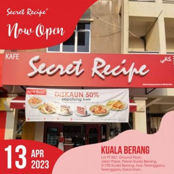 Secret-Recipe-Kuala-Berang-Opening-Promotion-350x350 - Beverages Food , Restaurant & Pub Promotions & Freebies Terengganu 