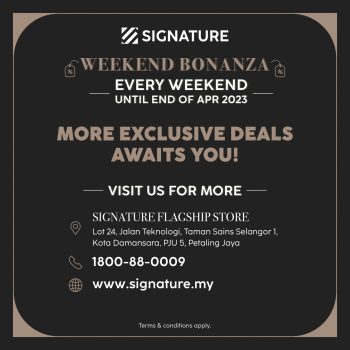 Signature-Weekend-Bonanza-5-350x350 - Home & Garden & Tools Kitchenware Promotions & Freebies Sanitary & Bathroom Selangor 