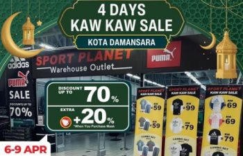 Sport-Planet-4-Days-Kaw-Kaw-Sale-at-Kota-Damansara-350x225 - Apparels Fashion Accessories Fashion Lifestyle & Department Store Footwear Selangor Sportswear Warehouse Sale & Clearance in Malaysia 