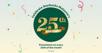 Starbucks-25th-Anniversary-Promotion-350x183 - Beverages Food , Restaurant & Pub Johor Kedah Kelantan Kuala Lumpur Melaka Negeri Sembilan Pahang Penang Perak Perlis Promotions & Freebies Putrajaya Sabah Sarawak Selangor Terengganu 