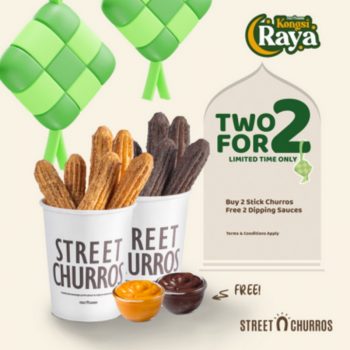 Street-Churros-Ramadan-2-For-2-Promo-350x350 - Beverages Food , Restaurant & Pub Johor Kedah Kelantan Kuala Lumpur Melaka Negeri Sembilan Pahang Penang Perak Perlis Promotions & Freebies Putrajaya Sabah Sarawak Selangor Terengganu 