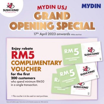 Sushi-King-Opening-Promotion-at-MYDIN-USJ-2-350x350 - Promotions & Freebies Selangor Supermarket & Hypermarket 