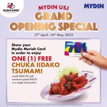 Sushi-King-Opening-Promotion-at-MYDIN-USJ-350x350 - Promotions & Freebies Selangor Supermarket & Hypermarket 