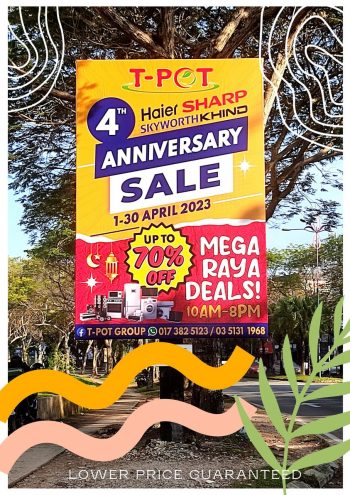 T-Pot-4th-Anniversary-Sale-350x495 - Computer Accessories Electronics & Computers Home Appliances IT Gadgets Accessories Selangor Warehouse Sale & Clearance in Malaysia 