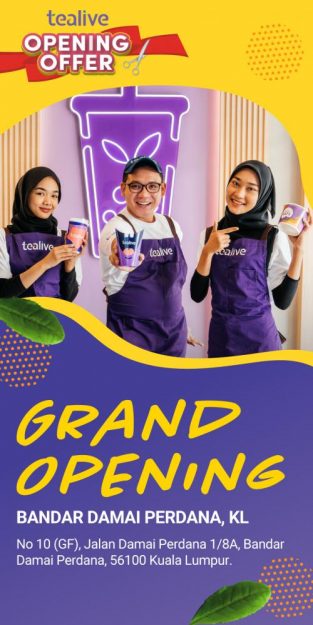 Tealive-Opening-Promotion-at-Bandar-Damai-Perdana-KL-313x625 - Beverages Food , Restaurant & Pub Kuala Lumpur Promotions & Freebies Selangor 