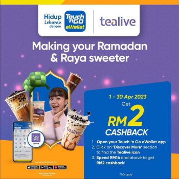 Tealive-Special-Deal-with-Touch-n-Go-350x350 - Beverages Food , Restaurant & Pub Johor Kedah Kelantan Kuala Lumpur Melaka Negeri Sembilan Pahang Penang Perak Perlis Promotions & Freebies Putrajaya Sabah Sarawak Selangor Terengganu 