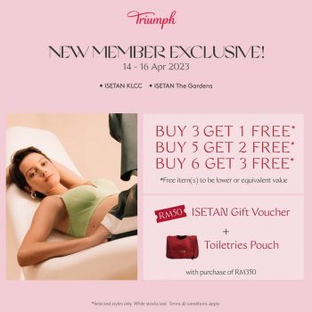 Triumph-New-Member-Exclusive-Deal-at-Isetan-350x350 - Fashion Accessories Fashion Lifestyle & Department Store Kuala Lumpur Lingerie Promotions & Freebies Selangor Underwear 