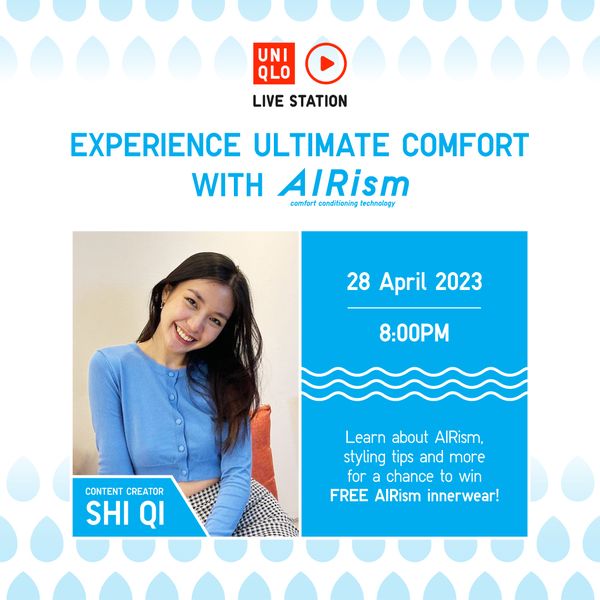 28 Apr-7 May 2023: UNIQLO AIRism Events 