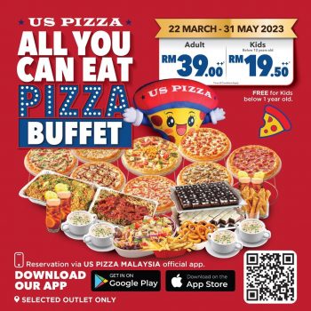 US-Pizza-All-You-Can-Eat-Pizza-Buffet-Deal-350x350 - Beverages Food , Restaurant & Pub Johor Kedah Kelantan Kuala Lumpur Melaka Negeri Sembilan Pahang Penang Perak Perlis Pizza Promotions & Freebies Putrajaya Sabah Sarawak Selangor Terengganu 