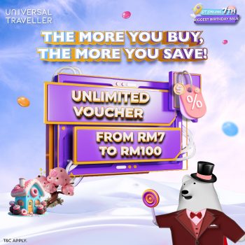 Universal-Traveller-7th-Birthday-Sale-9-350x350 - Johor Kedah Kelantan Kuala Lumpur Luggage Malaysia Sales Melaka Negeri Sembilan Pahang Penang Perak Perlis Putrajaya Sabah Sarawak Selangor Sports,Leisure & Travel Terengganu 