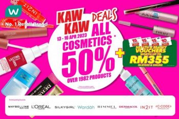 Watsons-Cosmetics-50-OFF-Promotion-350x233 - Beauty & Health Cosmetics Health Supplements Johor Kedah Kelantan Kuala Lumpur Melaka Negeri Sembilan Online Store Pahang Penang Perak Perlis Personal Care Promotions & Freebies Putrajaya Sabah Sarawak Selangor Terengganu 