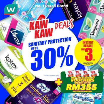 Watsons-Sanitary-Protection-Sale-350x350 - Beauty & Health Johor Kedah Kelantan Kuala Lumpur Malaysia Sales Melaka Negeri Sembilan Online Store Pahang Penang Perak Perlis Personal Care Putrajaya Sabah Sarawak Selangor Skincare Terengganu 