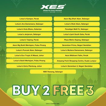 XES-Shoes-Buy-2-Free-3-Ramadan-Weekend-Promotion-2-350x350 - Fashion Accessories Fashion Lifestyle & Department Store Footwear Johor Kedah Kelantan Kuala Lumpur Melaka Negeri Sembilan Pahang Penang Perak Perlis Promotions & Freebies Putrajaya Sabah Sarawak Selangor Sportswear Terengganu 