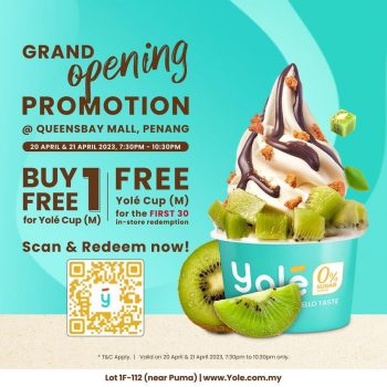 Yole-Grand-Opening-Promotion-at-Queensbay-Mall-350x350 - Beverages Food , Restaurant & Pub Ice Cream Penang Promotions & Freebies 