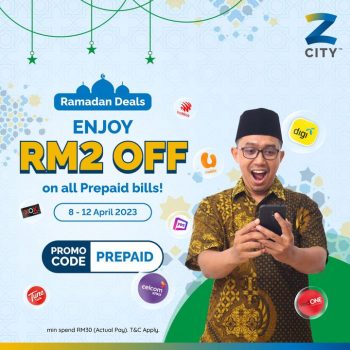 ZCITY-Extra-RM2-OFF-on-Prepaid-Bills-Promotion-350x350 - Johor Kedah Kelantan Kuala Lumpur Melaka Negeri Sembilan Online Store Others Pahang Penang Perak Perlis Promotions & Freebies Putrajaya Sabah Sarawak Selangor Terengganu 