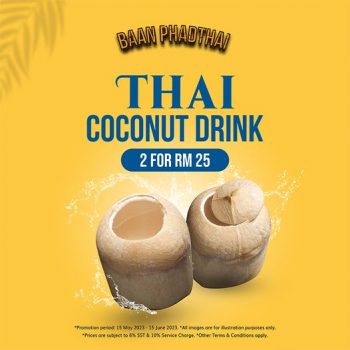 Baan-PhadThai-Thai-Coconut-Drink-Deal-350x350 - Beverages Food , Restaurant & Pub Kuala Lumpur Promotions & Freebies Selangor 