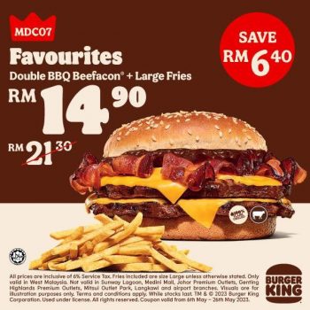 Burger-King-Double-BBQ-Beefacon-Large-Fries-for-RM14.90-Promotion-350x350 - Beverages Burger Food , Restaurant & Pub Johor Kedah Kelantan Kuala Lumpur Melaka Negeri Sembilan Pahang Penang Perak Perlis Promotions & Freebies Putrajaya Sabah Sarawak Selangor Terengganu 