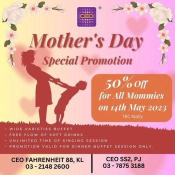 CEO-Karaoke-Mothers-Day-Special-Promo-350x350 - Kuala Lumpur Promotions & Freebies Selangor 