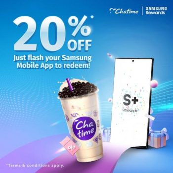 Chatime-Samsung-Mobile-App-20-off-Promotion-350x350 - Beverages Food , Restaurant & Pub Johor Kedah Kelantan Kuala Lumpur Melaka Negeri Sembilan Pahang Penang Perak Perlis Promotions & Freebies Putrajaya Sabah Sarawak Selangor Terengganu 