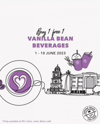 Coffee-Bean-KPJ-Johor-Opening-Promotion-1-350x433 - Beverages Food , Restaurant & Pub Johor Promotions & Freebies 