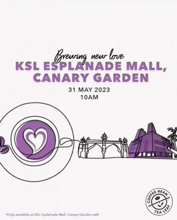 Coffee-Bean-Opening-Promotion-at-KSL-Esplanade-Mall-Canary-Garden-350x433 - Beverages Food , Restaurant & Pub Promotions & Freebies Selangor 