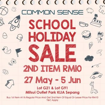 Common-Sense-School-Holiday-Sale-at-Mitsui-Outlet-Park-350x350 - Apparels Fashion Accessories Fashion Lifestyle & Department Store Malaysia Sales Selangor 