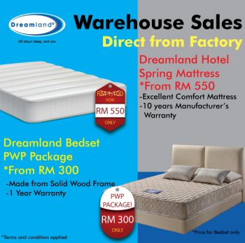 Dreamland-Warehouse-Sale-2-350x347 - Beddings Home & Garden & Tools Kuala Lumpur Mattress Selangor Warehouse Sale & Clearance in Malaysia 