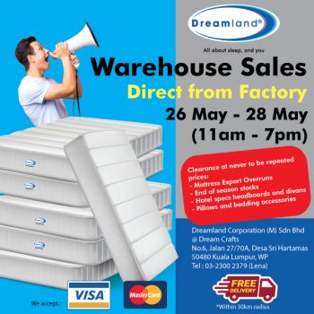 Dreamland-Warehouse-Sale-350x350 - Beddings Home & Garden & Tools Kuala Lumpur Mattress Selangor Warehouse Sale & Clearance in Malaysia 