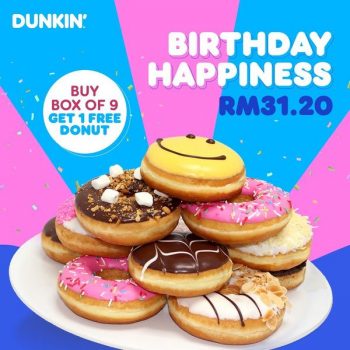 Dunkin-Birthday-Reward-Treat-1-350x350 - Beverages Food , Restaurant & Pub Johor Kedah Kelantan Kuala Lumpur Melaka Negeri Sembilan Pahang Penang Perak Perlis Promotions & Freebies Putrajaya Sabah Sarawak Selangor Terengganu 