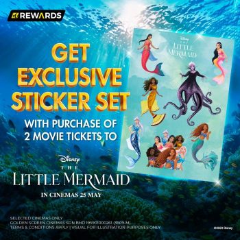 GSC-Free-The-Little-Mermaid-Sticker-Set-Promotion-350x350 - Cinemas Johor Kedah Kelantan Kuala Lumpur Melaka Movie & Music & Games Negeri Sembilan Pahang Penang Perak Perlis Promotions & Freebies Putrajaya Sabah Sarawak Selangor Terengganu 
