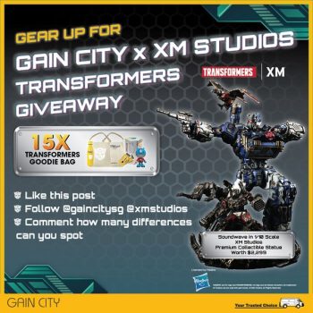 Gain-City-XM-Studios-Transformers-Giveaway-350x350 - Computer Accessories Electronics & Computers Events & Fairs Home Appliances IT Gadgets Accessories Johor Kedah Kelantan Kuala Lumpur Melaka Negeri Sembilan Online Store Pahang Penang Perak Perlis Putrajaya Sabah Sarawak Selangor Terengganu 