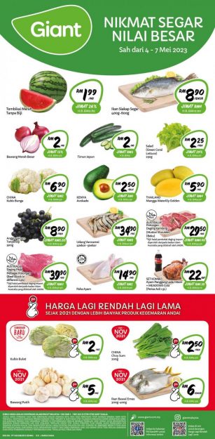 Giant-Fresh-Items-Promotion-307x625 - Johor Kedah Kelantan Kuala Lumpur Melaka Negeri Sembilan Pahang Penang Perak Perlis Promotions & Freebies Putrajaya Sabah Sarawak Selangor Supermarket & Hypermarket Terengganu 