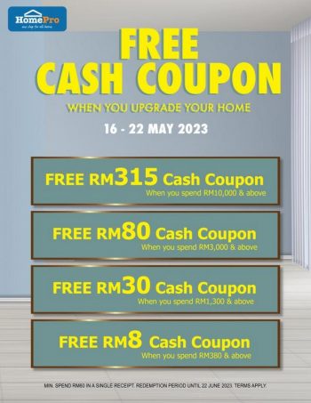 HomePro-Free-Cash-Coupon-Promotion-350x453 - Beddings Electronics & Computers Furniture Home & Garden & Tools Home Appliances Home Decor Johor Kedah Kelantan Kitchen Appliances Kuala Lumpur Melaka Negeri Sembilan Online Store Pahang Penang Perak Perlis Promotions & Freebies Putrajaya Sabah Sarawak Selangor Terengganu 