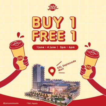 JUICY-Opening-Deal-at-KSL-Esplanade-Mall-1-350x350 - Beverages Food , Restaurant & Pub Promotions & Freebies Selangor 