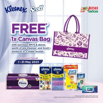 Jaya-Grocer-Free-Kleenex-Grocery-Canvas-Bag-350x350 - Johor Kedah Kelantan Kuala Lumpur Melaka Negeri Sembilan Pahang Penang Perak Perlis Promotions & Freebies Putrajaya Sabah Sarawak Selangor Supermarket & Hypermarket Terengganu 