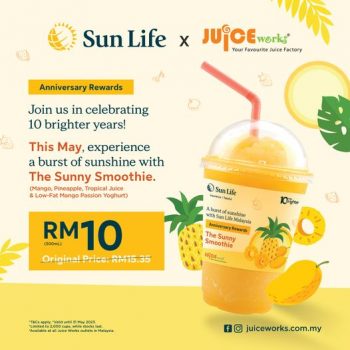 Juice-Works-Sun-Life-Promo-350x350 - Beverages Food , Restaurant & Pub Johor Kedah Kelantan Kuala Lumpur Melaka Negeri Sembilan Pahang Penang Perak Perlis Promotions & Freebies Putrajaya Sabah Sarawak Selangor Terengganu 