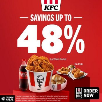 KFC-48-off-Promotion-350x350 - Beverages Food , Restaurant & Pub Johor Kedah Kelantan Kuala Lumpur Melaka Negeri Sembilan Online Store Pahang Penang Perak Perlis Promotions & Freebies Putrajaya Sabah Sarawak Selangor Terengganu 