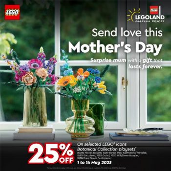 LEGOLAND-Mothers-Day-25-OFF-LEGO-Icons-Botanical-Collection-Promotion-350x350 - Baby & Kids & Parenting Johor Kedah Kelantan Kuala Lumpur Melaka Negeri Sembilan Online Store Pahang Penang Perak Perlis Promotions & Freebies Putrajaya Sabah Sarawak Selangor Terengganu Toys 