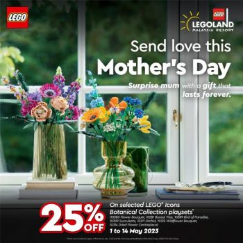 LEGOLAND-Mothers-Day-25-OFF-LEGO-Icons-Botanical-Collection-Promotion-350x350 - Baby & Kids & Toys Johor Kedah Kelantan Kuala Lumpur Melaka Negeri Sembilan Online Store Pahang Penang Perak Perlis Promotions & Freebies Putrajaya Sabah Sarawak Selangor Terengganu Toys 